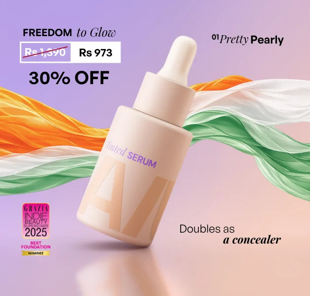 ALT+K Beauty Tinted Serum in Pretty Pearly shade with Freedom Sale 30% off offer, doubles as a concealer for natural skincare and makeup finish