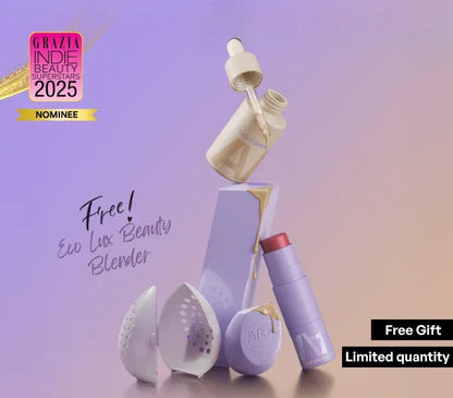 ALT+K Tinted Skincare serum foundation and multipurpose colour stick with a free Beauty Blender gift, limited-time offer, Grazia India Beauty Superstars 2025 Nominee.