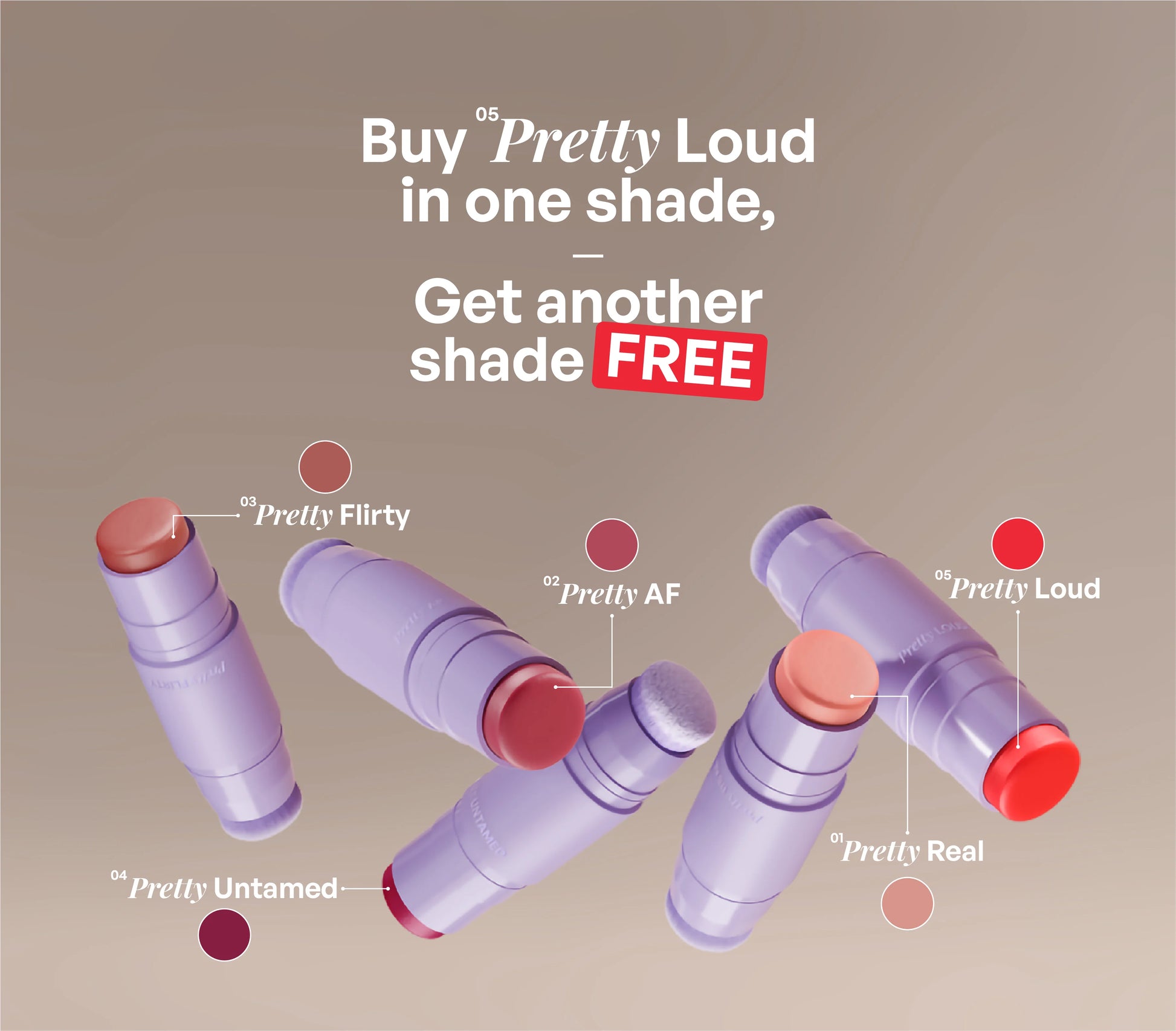 Multipurpose color stick variants